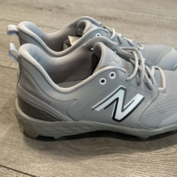 New Balance Fresh Foam 3000v6 Molded Baseball Cleats Grey PL3000G6 Men's 15 New - Picture 3 of 8